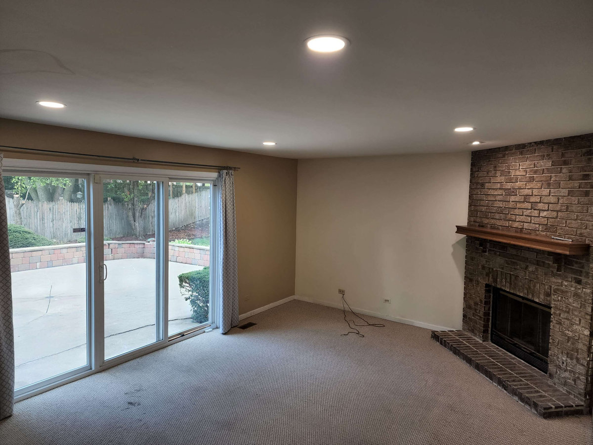 Family Room Recessed Lighting by IFX Electric serving Deerfield, Illinois