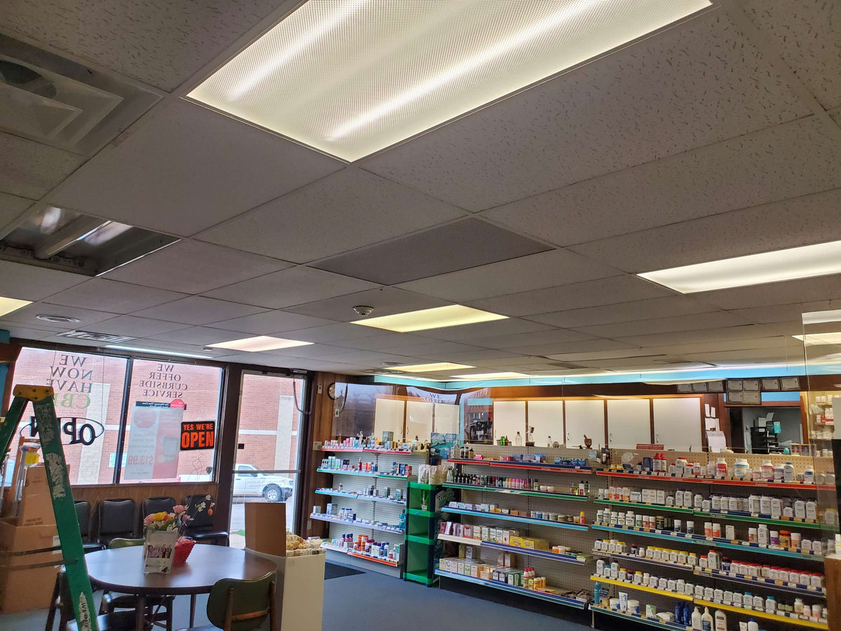 Retail Lighting Improvement by IFX Electric serving Vernon Hills, Illinois