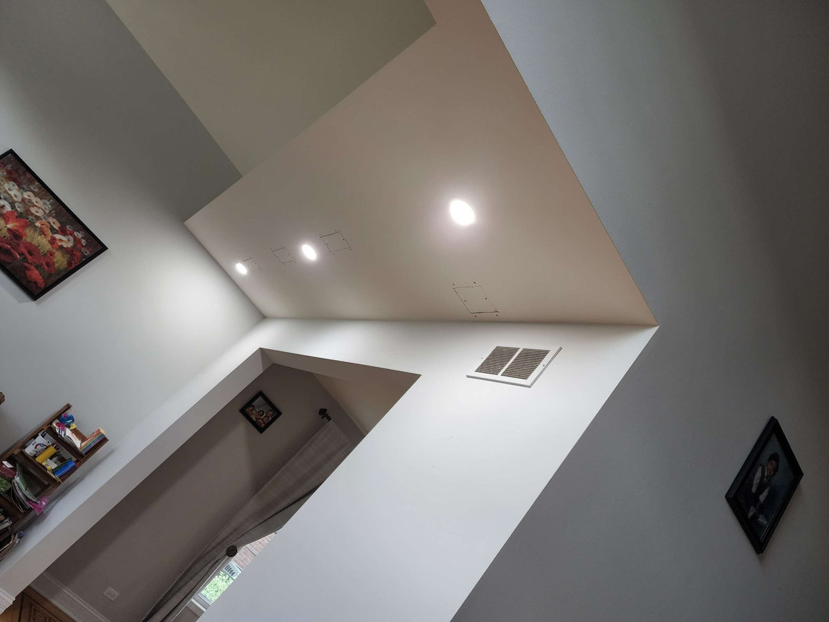 Interior Recessed Lighting Upgrade by IFX Electric serving Deerfield, Illinois
